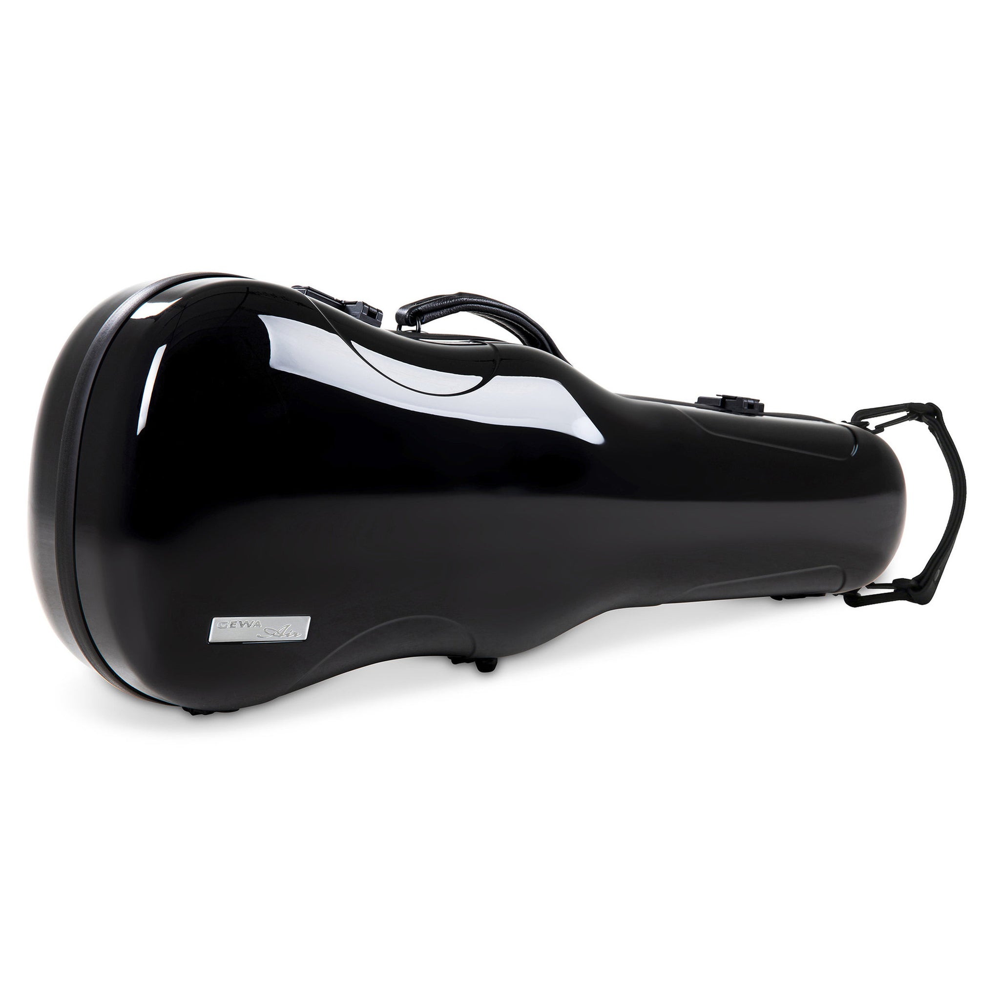 GEWA Viola Case, Air 2.0, Shaped, Black/Black, High Gloss w/Subway Handle