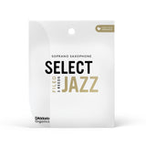 D'Addario Organic Select Jazz Filed Soprano Sax Reeds, Strength 3 Soft, 3-Pack