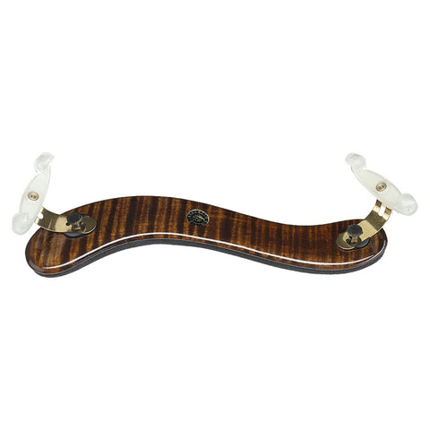 Viva La Musica Viola Shoulder Rest, Augustin Diamond, Dark Maple/Gold & White Feet