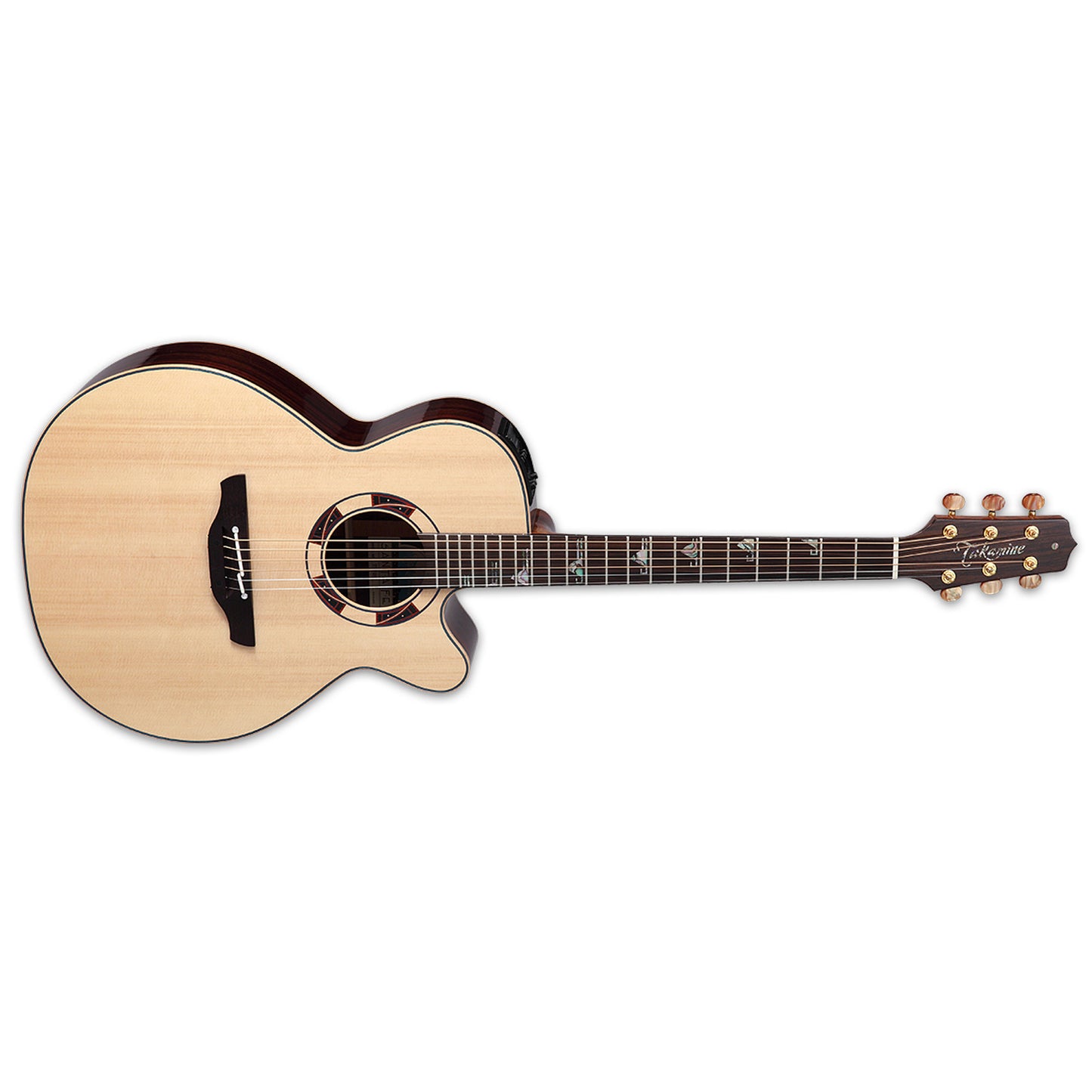 Takamine DSF48C Santa Fe Acoustic-Electric Guitar W/Semi-Hard Case