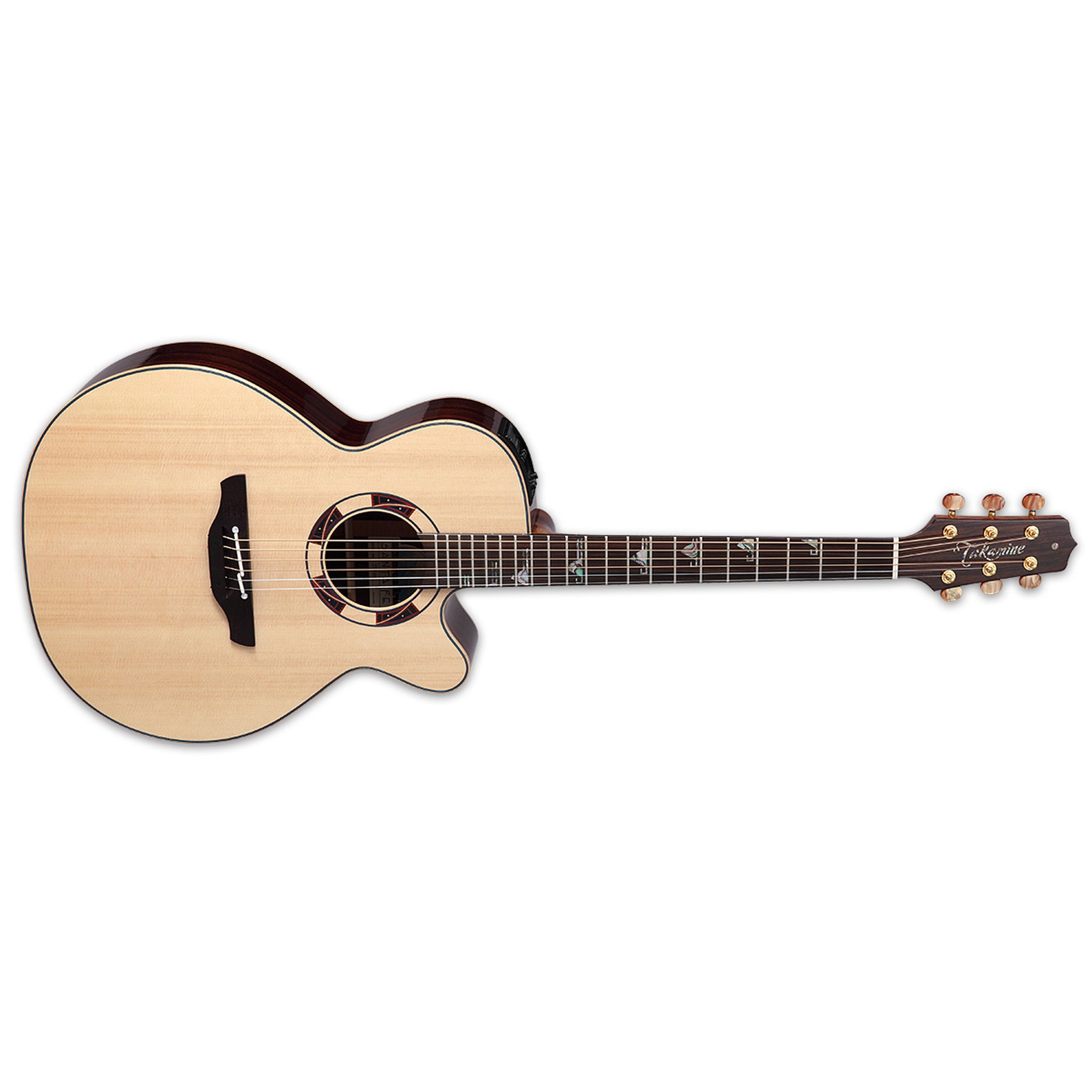 Takamine DSF48C Santa Fe Acoustic-Electric Guitar W/Semi-Hard Case