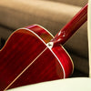 Washburn WD100DLTWRK-U Dreadnought Wine Red Acoustic Guitar with Gigbag