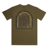 D'Addario American Stage Cable T-Shirt, Army Green, M