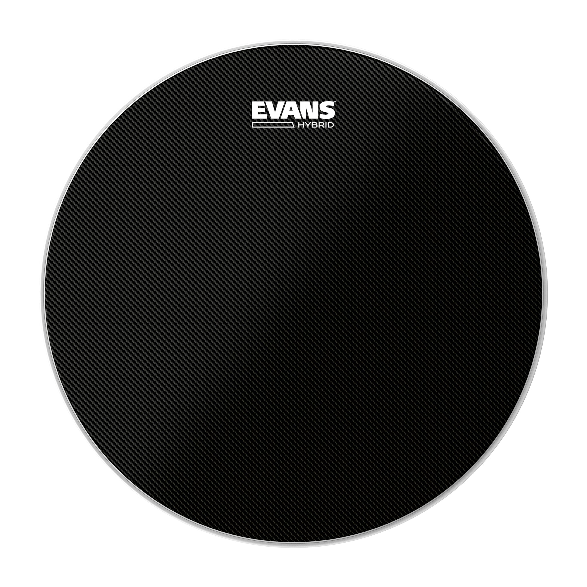 Evans Hybrid Black Marching Snare Drum Head, 13 Inch