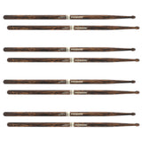 ProMark Rebound 5A FireGrain Hickory Drumsticks, Acorn Wood Tip, 4-Pack