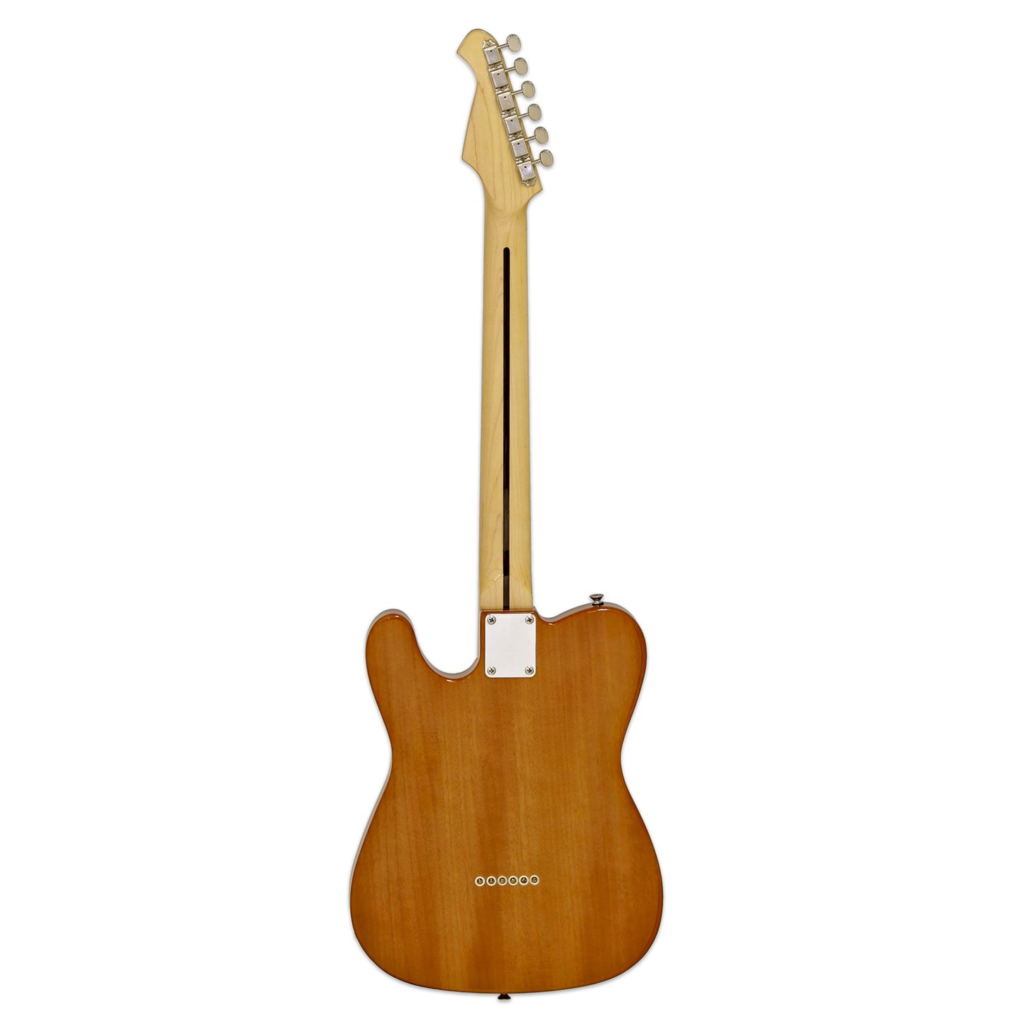 Aria Modern Classic Semi Hollow Tele Style Electric Guitar Natural