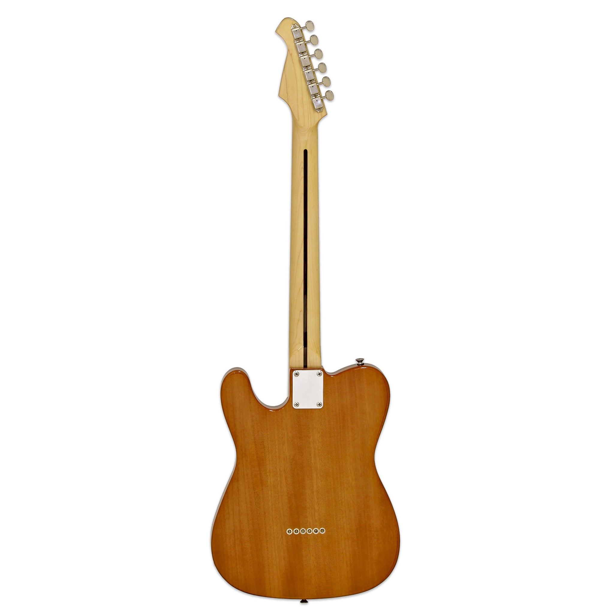Aria Modern Classic Semi Hollow Tele Style Electric Guitar Natural