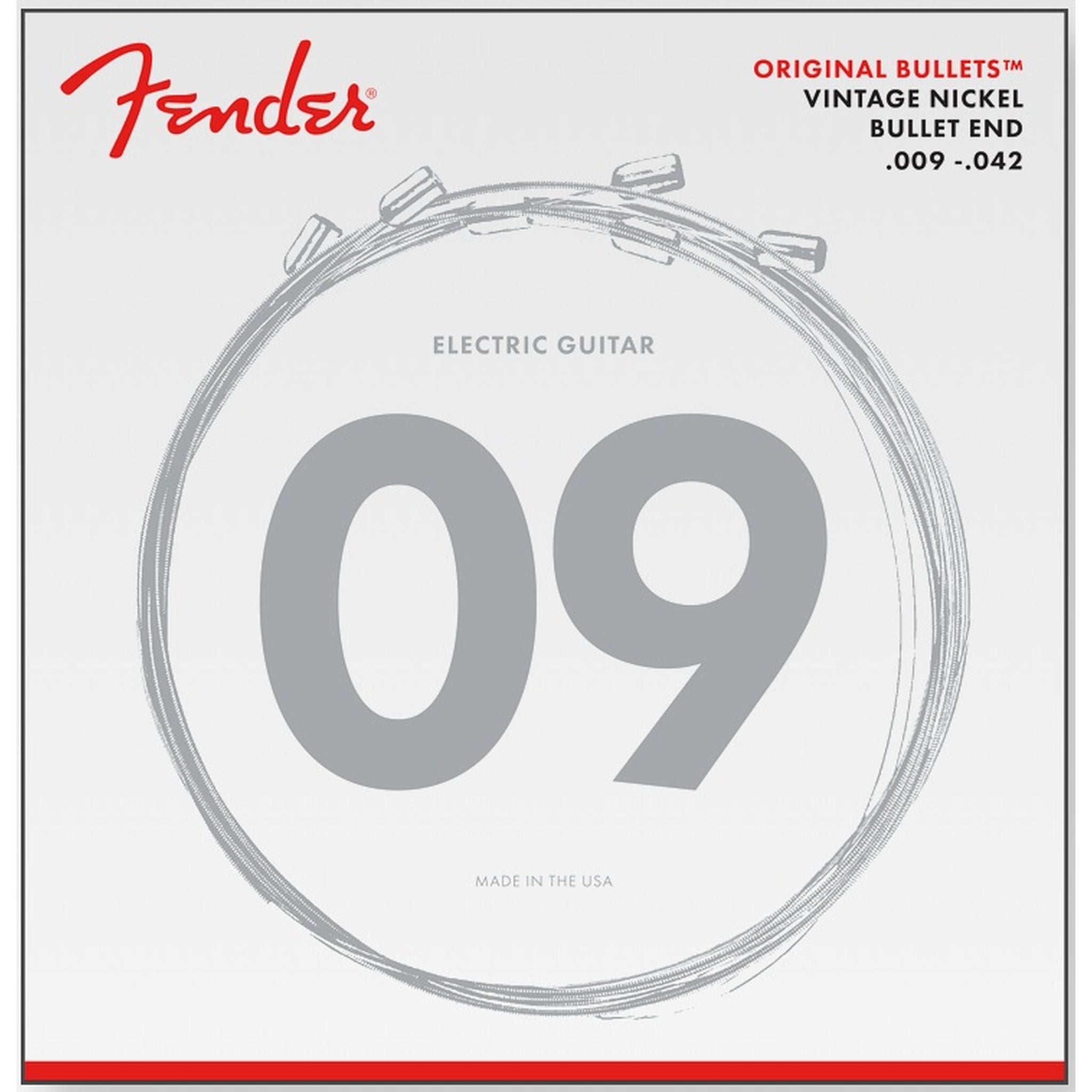 Fender Original Bullet 3150 Electric Guitar Strings Nickel Bullet End 009-046