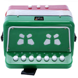 D'Luca Kids Series Button Accordion, Mexican Flag