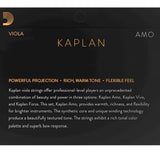 D'Addario Kaplan Amo Viola String Set, Small Scale Medium, Bulk 10-Pack