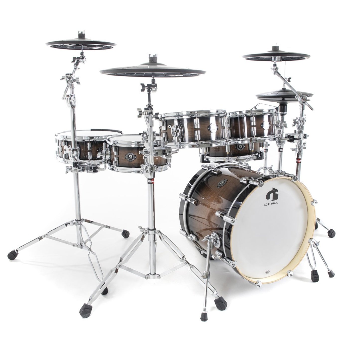GEWA GD809.856 E-Drum Set G9 Club 6L Electronic Drum Set Walnut