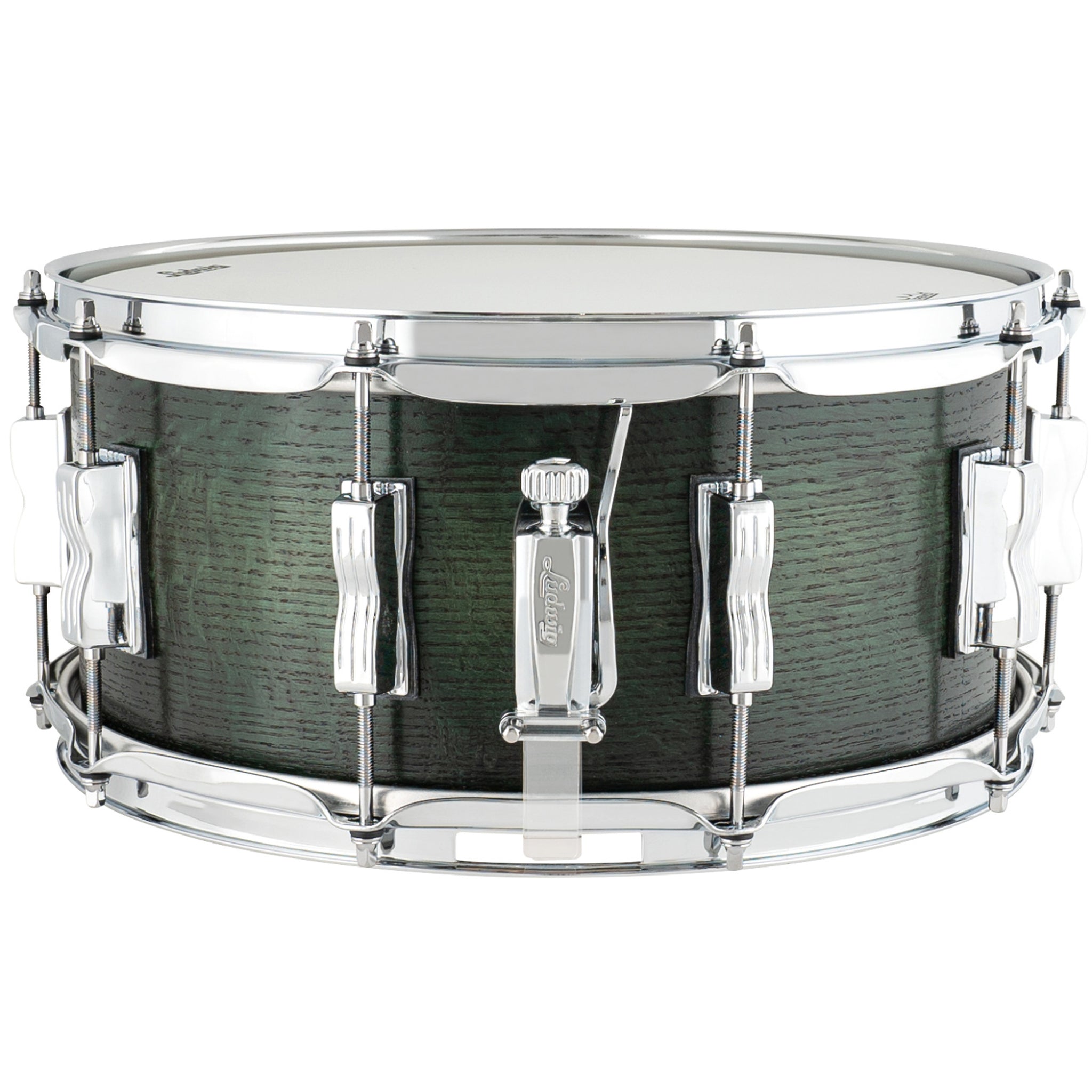 Ludwig Classic Oak Series 6.5 x 14 Snare Drum Green Burst