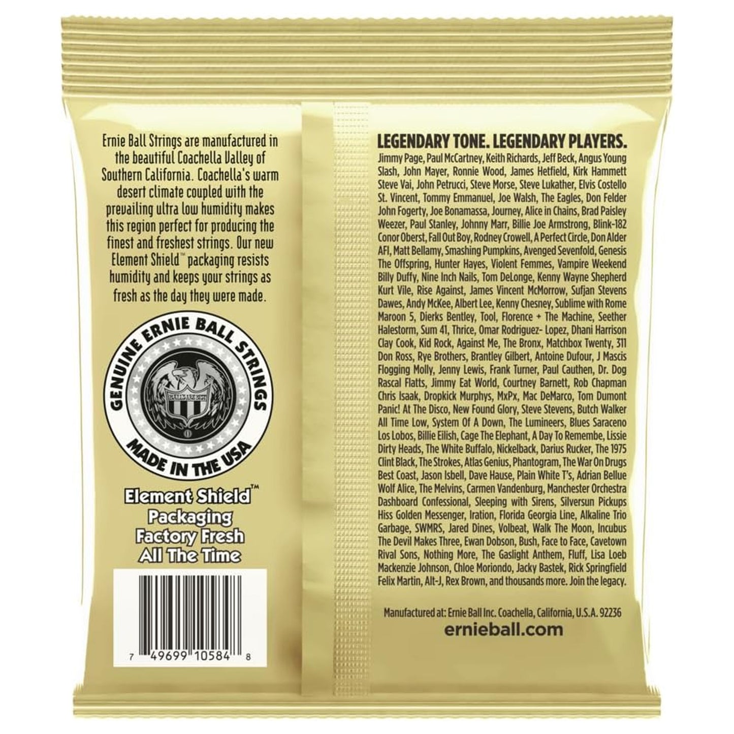 Ernie Ball Custom Medium Earthwood 80/20 Bronze Acoustic Guitar Strings 12.5-56 Gauge