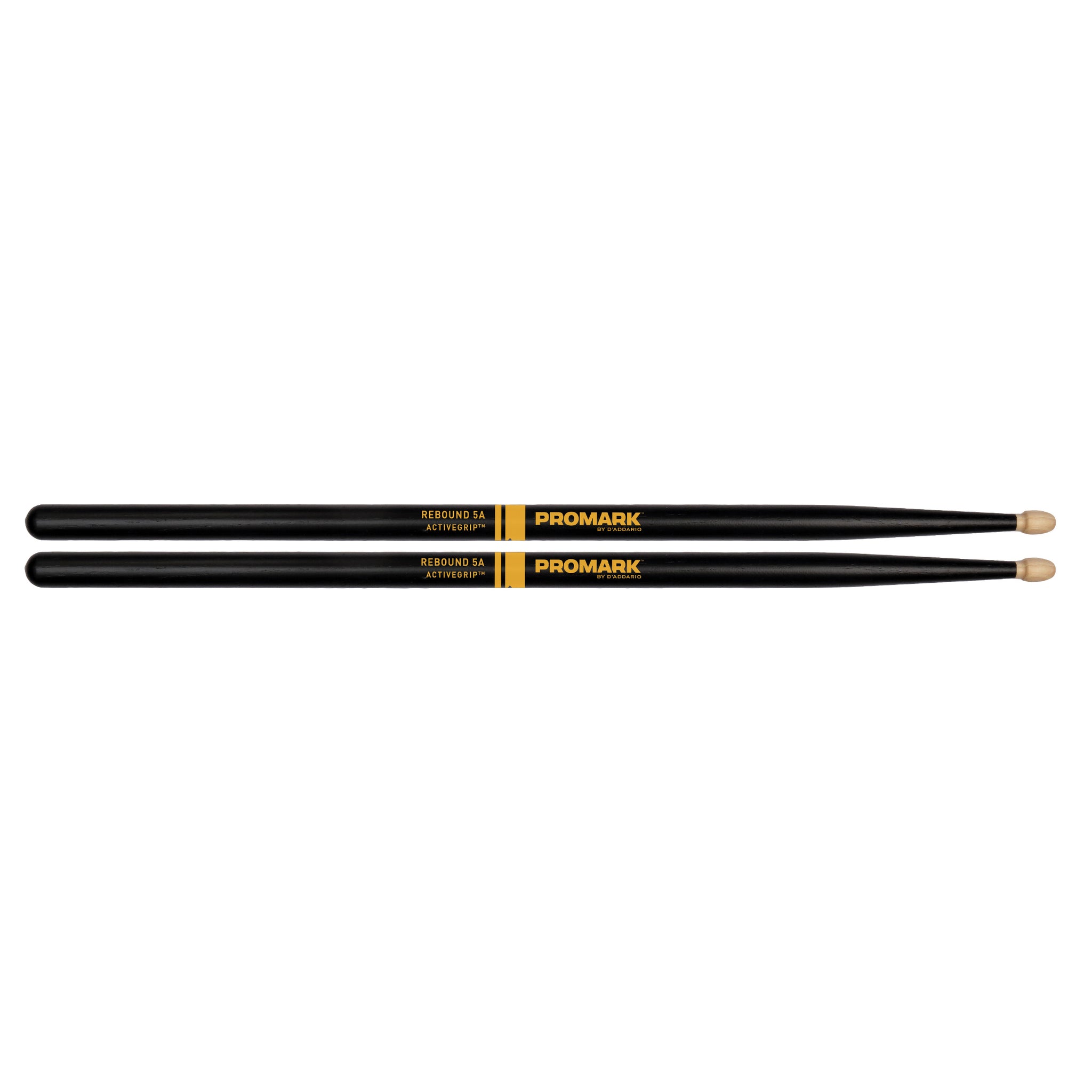 Promark American Hickory Rebound 5A Activegrip Acorn Drum Sticks