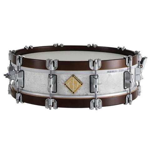 Dixon Classic Series Wood Snare Drum 3.5x14 Sub Zero White Wood Hoops