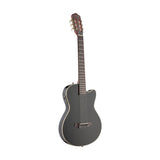 Angel Lopez 4/4 Cutaway Electric Classical Guitar Solid Body, Black