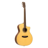 Crafter Es Series, Grand Auditorium Cutaway Acoustic-Electric Guitar Spruce Top