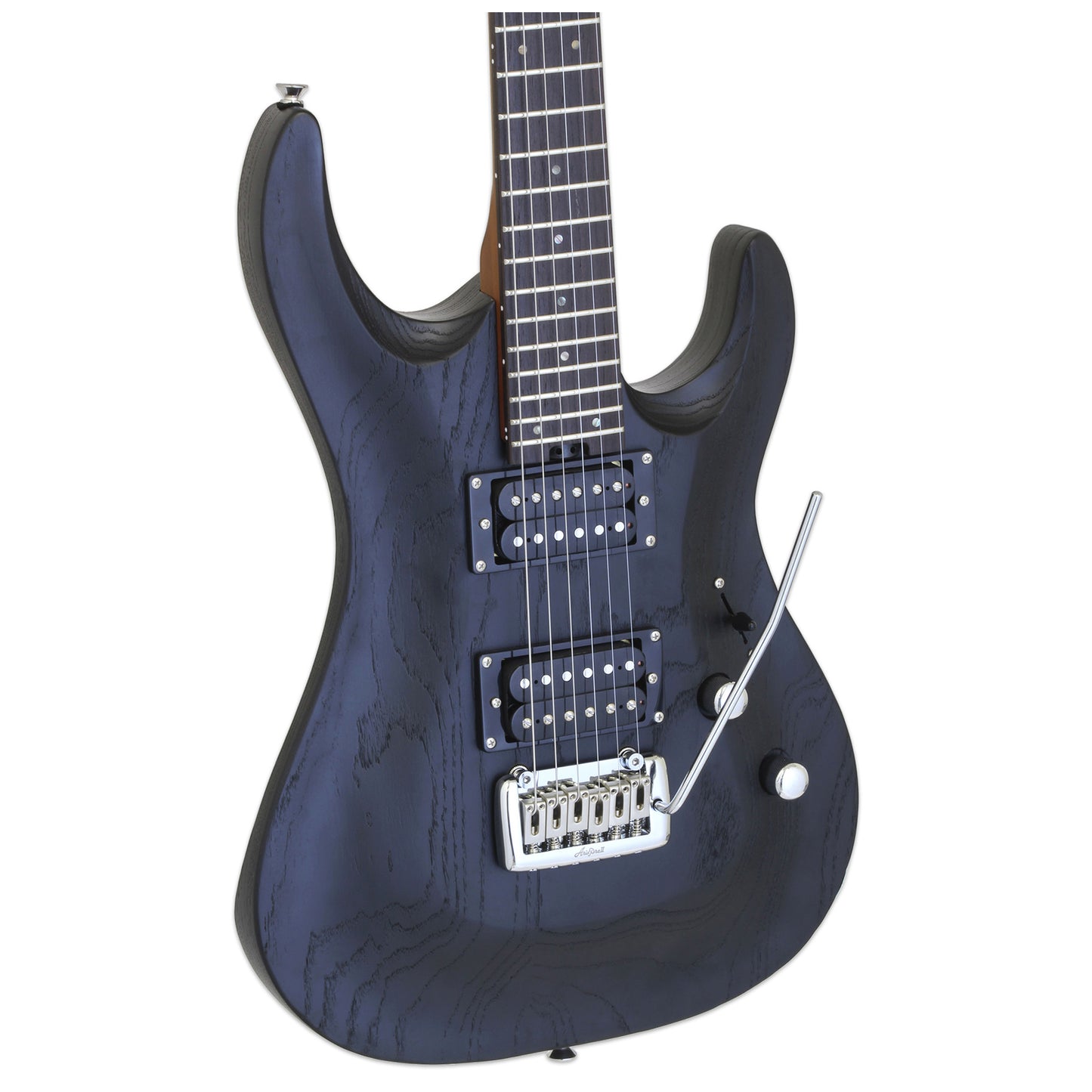 Aria Pro II Electric Guitar Mac Dlx Stained Black