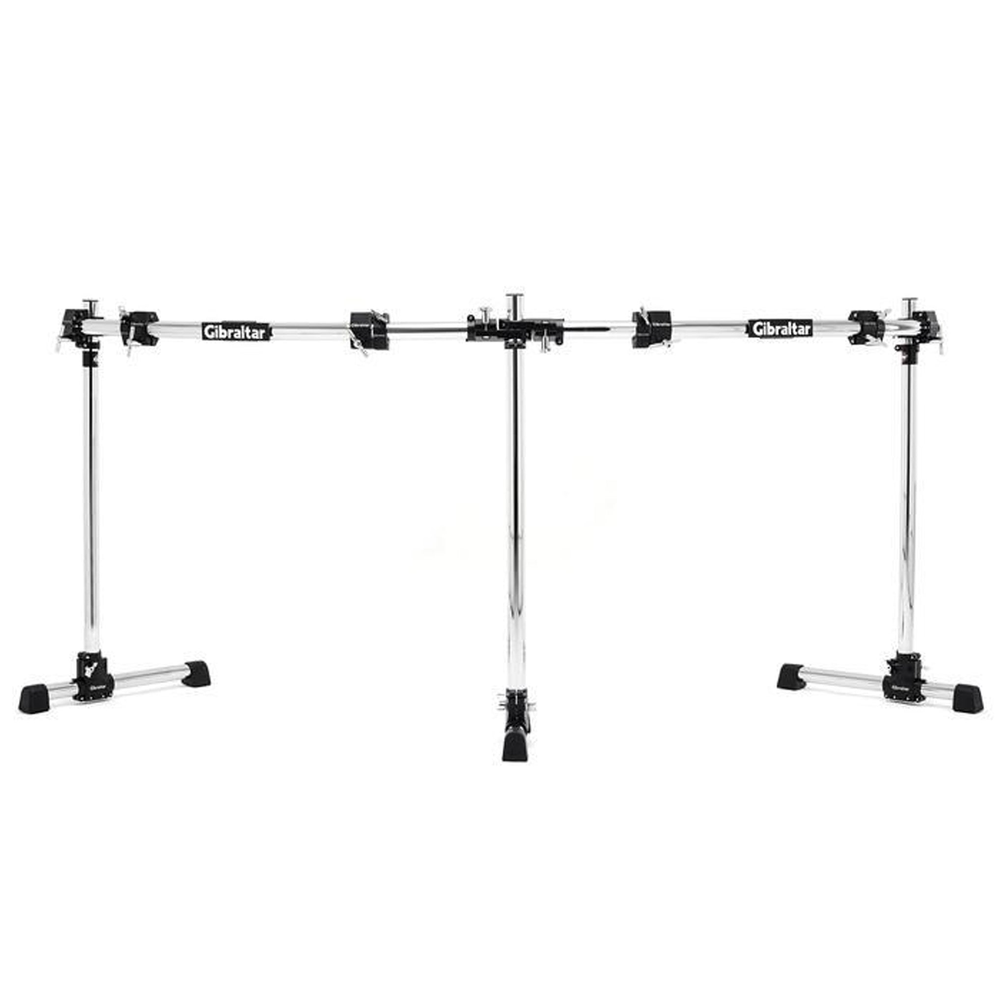 Gibraltar Road Series Curved Double Bass Drum Rack System with Black RS Clamps