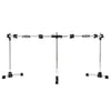 Gibraltar Road Series Curved Double Bass Drum Rack System with Black RS Clamps