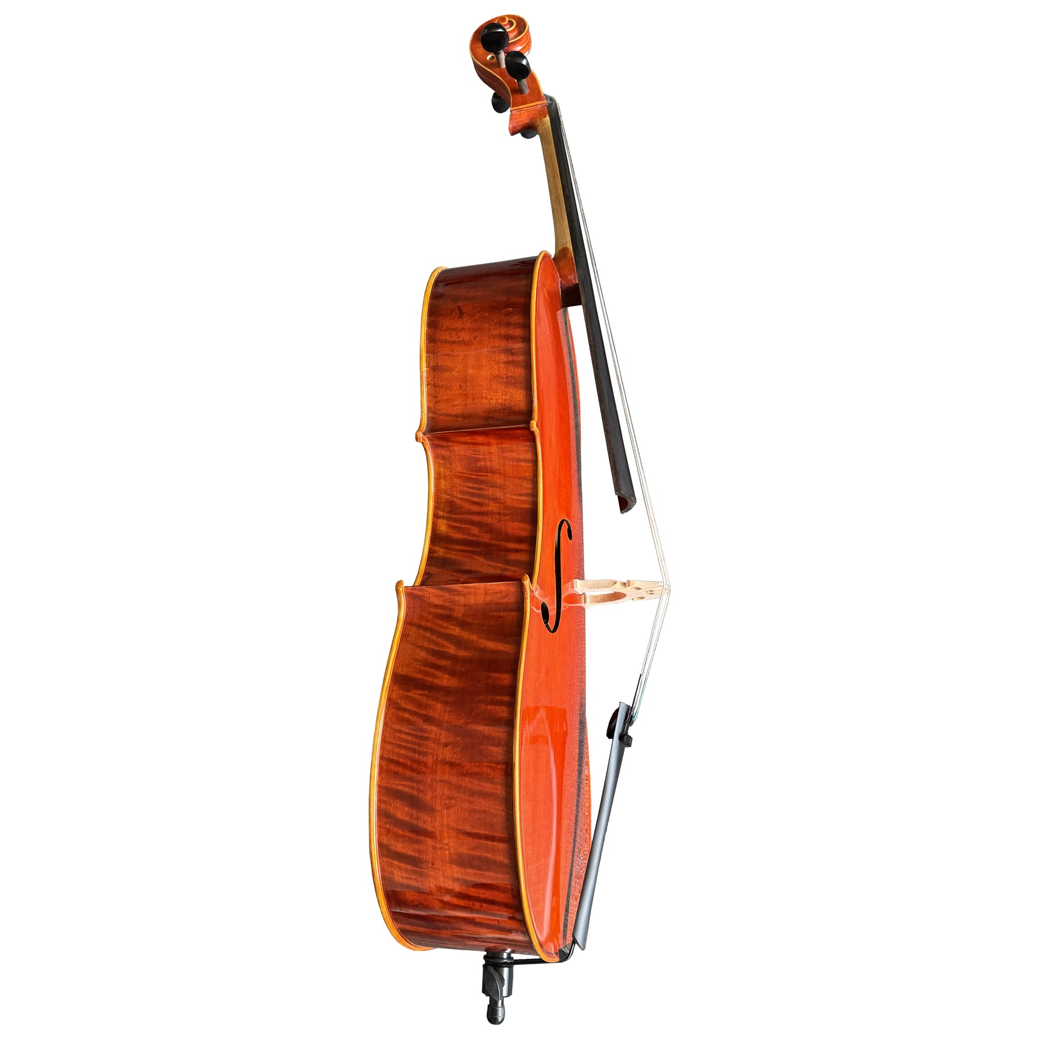 D’Luca Tonmeister 400 Ebony Fitted Cello Outfit 1/4 Size with Bow and Gig Bag