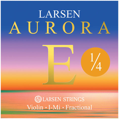 Larsen Aurora, Violin E String, (Carbon Steel), Ball, 1/4, Medium