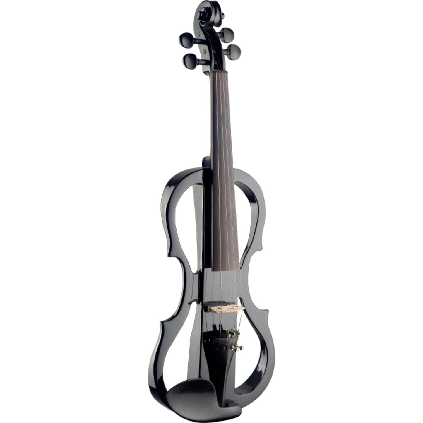 Stagg 4/4 Electric Violin Set With Black, Soft Case And Headphones