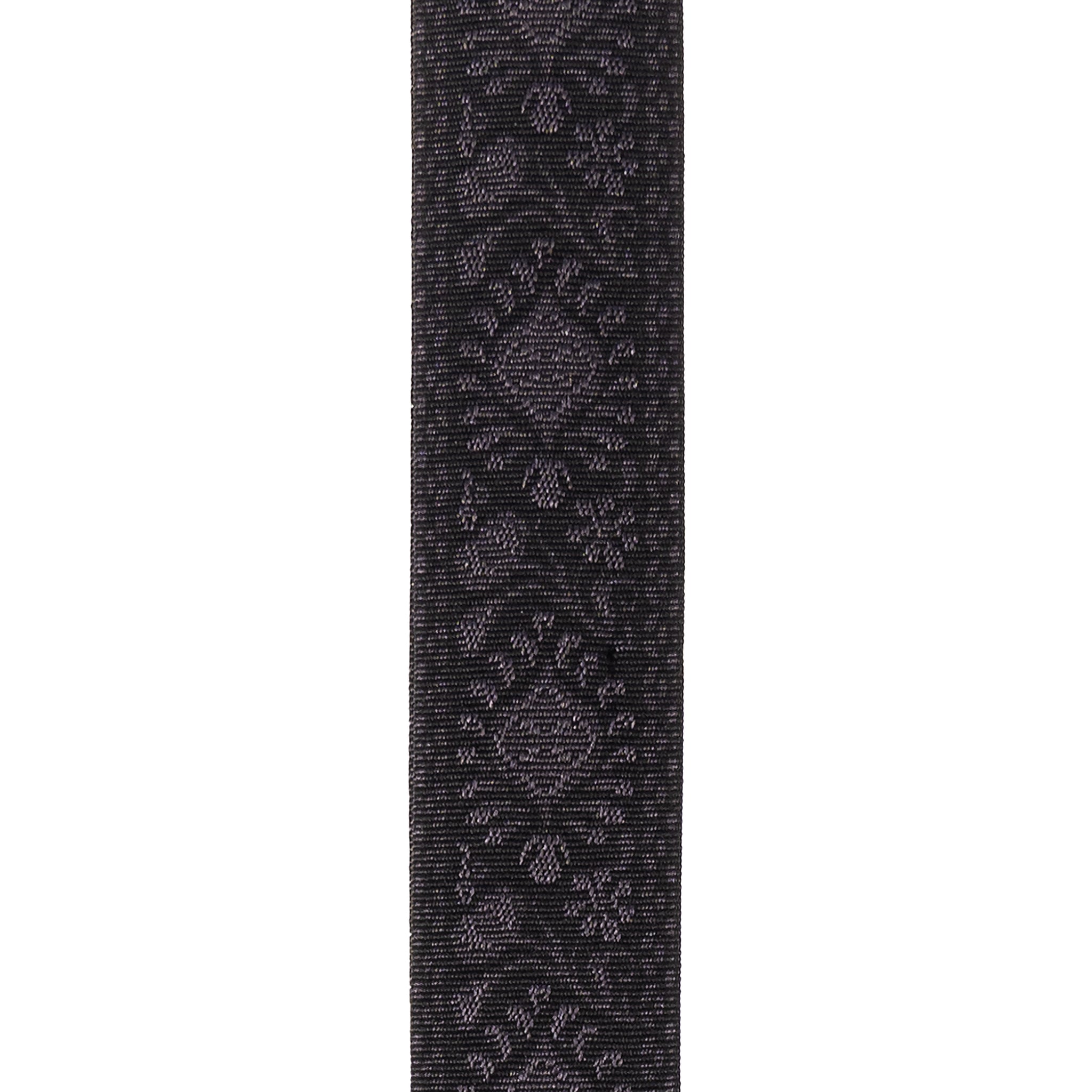 D'Addario Woven Guitar Strap, Monterey Black Tubular