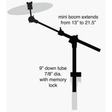 Gibraltar SC-EXMBBT Extendable Cymbal Boom Arm with Gearless Brake Tilter