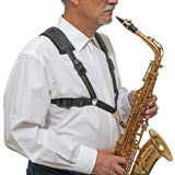 BG Saxophone Comfort Harness for Men, Metal Snap Hook, S40CMSH