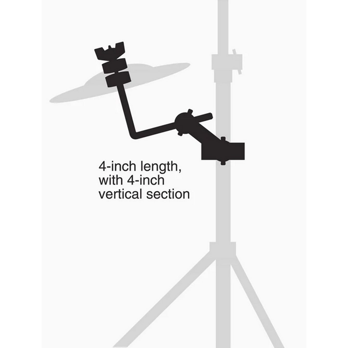 Gibraltar SC-CLAC, 4" Splash Cymbal L-Arm with Adjustable Clamp