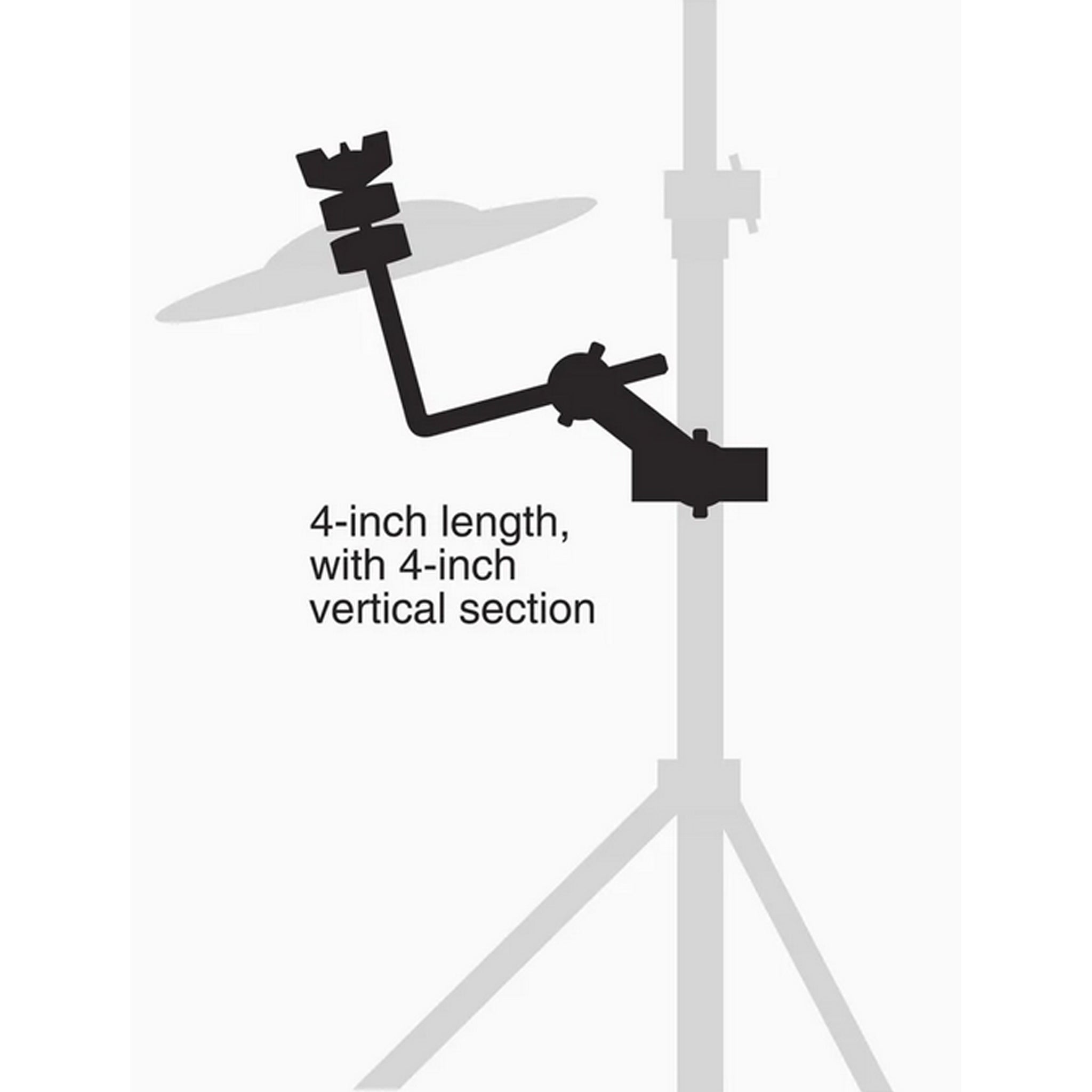Gibraltar SC-CLAC, 4" Splash Cymbal L-Arm with Adjustable Clamp