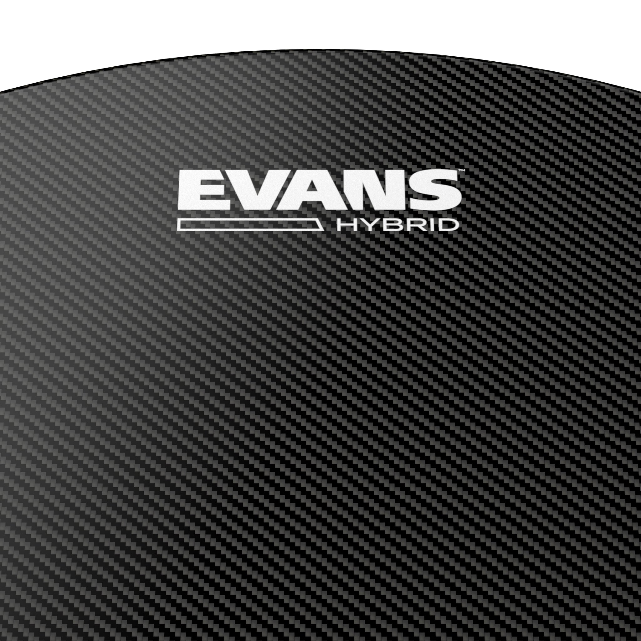 Evans Hybrid Black Marching Snare Drum Head, 13 Inch
