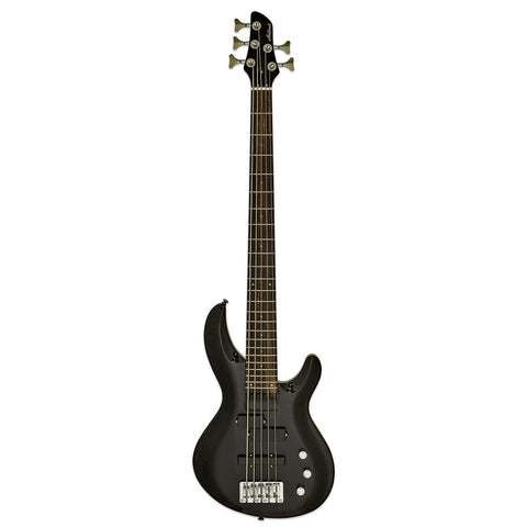 Aria Pro II 5 String Electric Bass Gtr Metallic Black