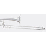 Blessing Tenor Trombone, .547" Bore, Traditional Wrap, F Rotor, Silver-Plate