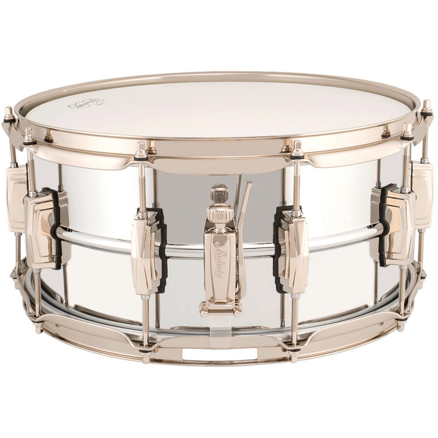 Ludwig LB402BN Supraphonic 6.5X14 Chrome Over Brass "Super Ludwig" Snare Drum