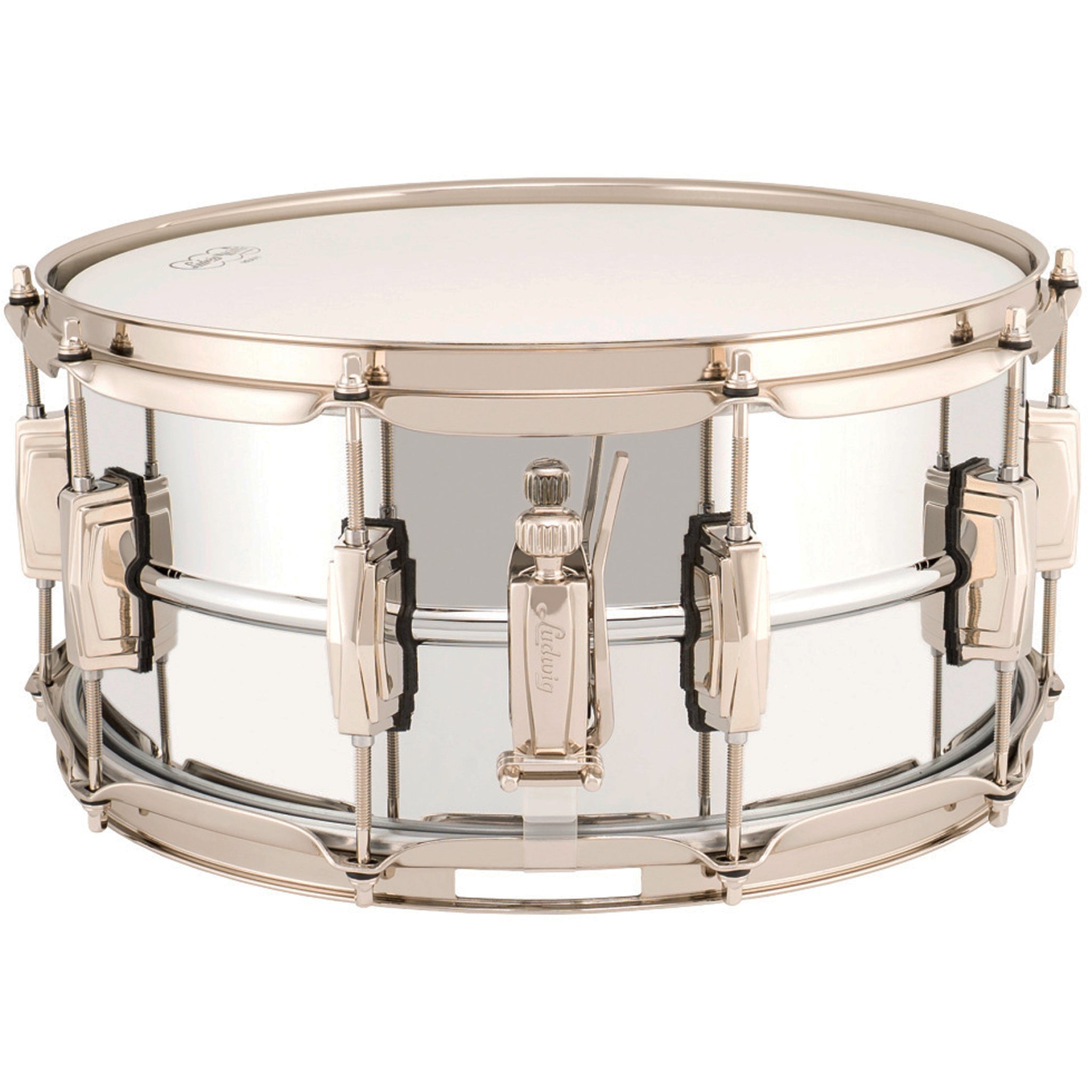 Ludwig LB402BN Supraphonic 6.5X14 Chrome Over Brass "Super Ludwig" Snare Drum