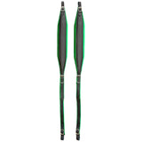 D'Luca MX3 Leather Accordion Straps Green/Black