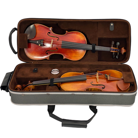 D'Luca Wooden Double 4/4 Violin Case