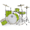 Dixon Spark 5pc Drum Set Key Lime Sparkle Complete Outfit