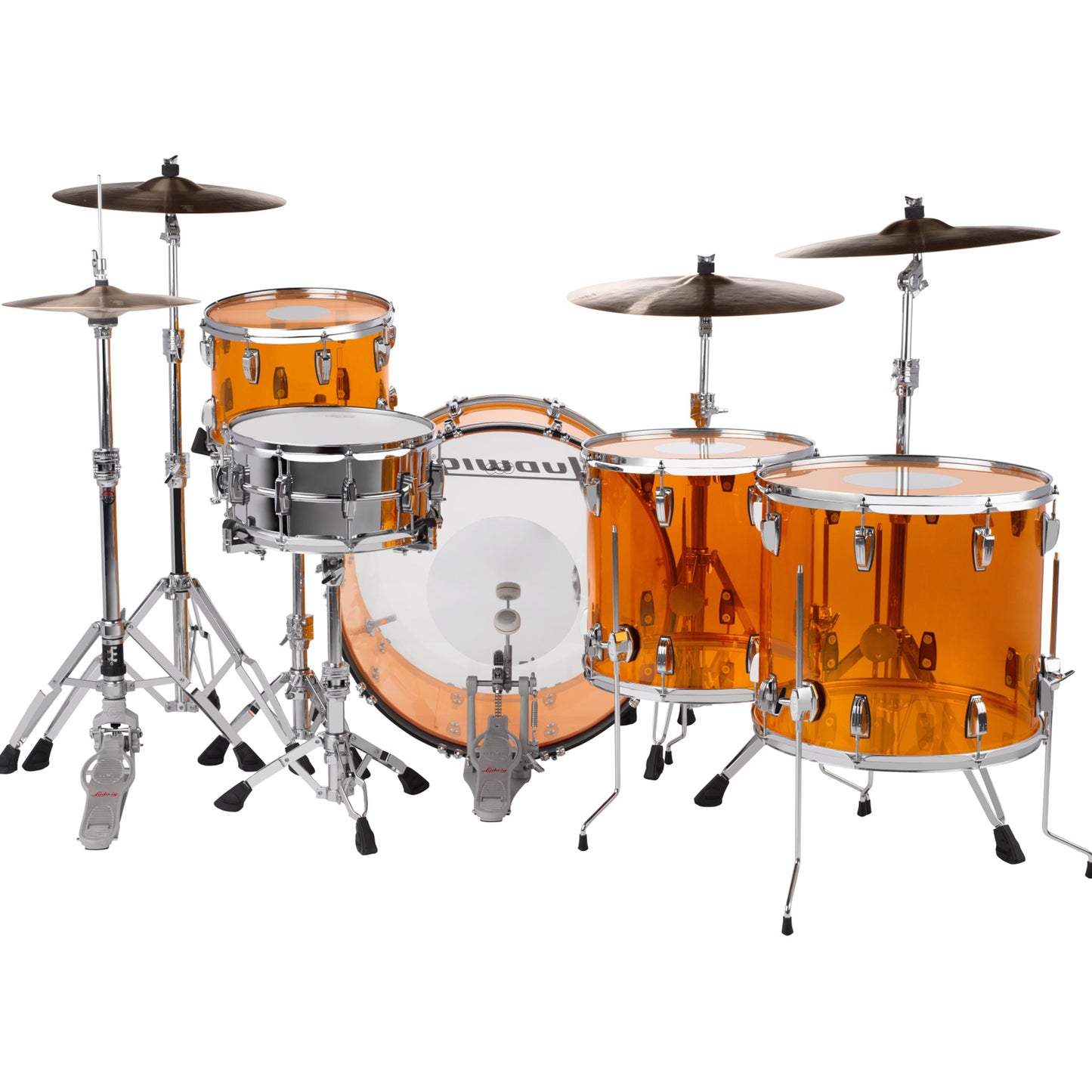 Ludwig Vistalite Zep Set 5-piece Acoustic Drum Set Shell Pack Amber