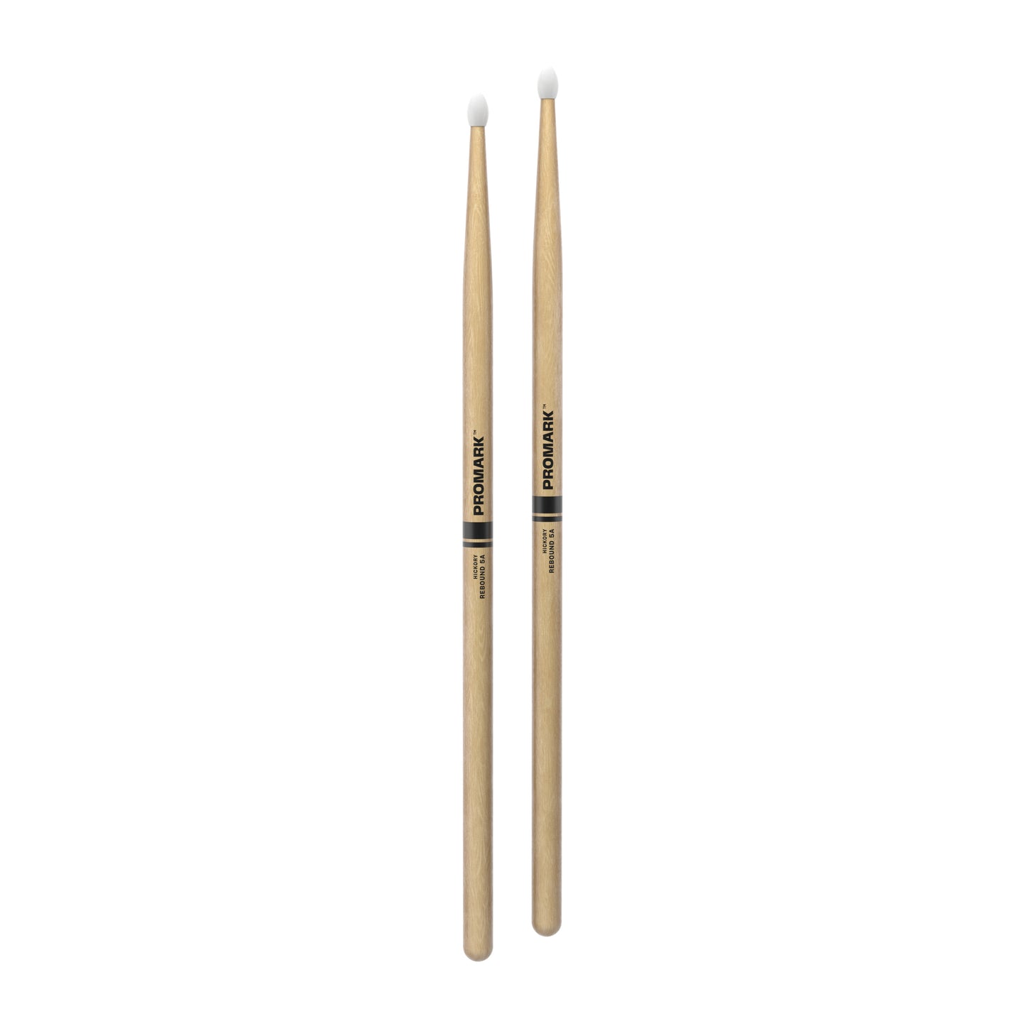 ProMark Rebound 5A Hickory Drumsticks, Oval Nylon Tip
