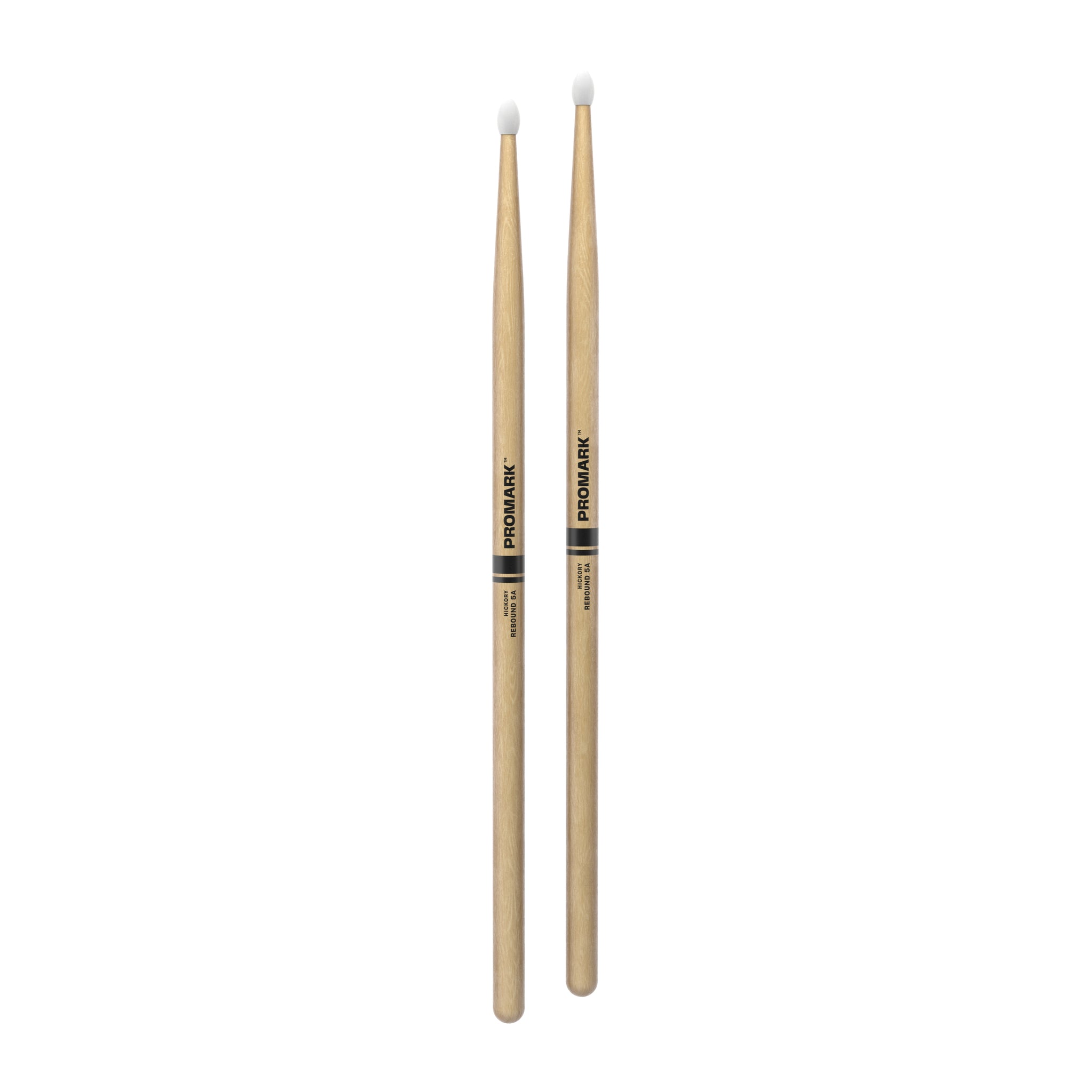 ProMark Rebound 5A Hickory Drumsticks, Oval Nylon Tip