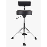 Gibraltar Hydraulic Tall Round Drum Throne with Footrest