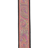 D'Addario Jacquard Ukulele Straps, Paisley Pink/Green