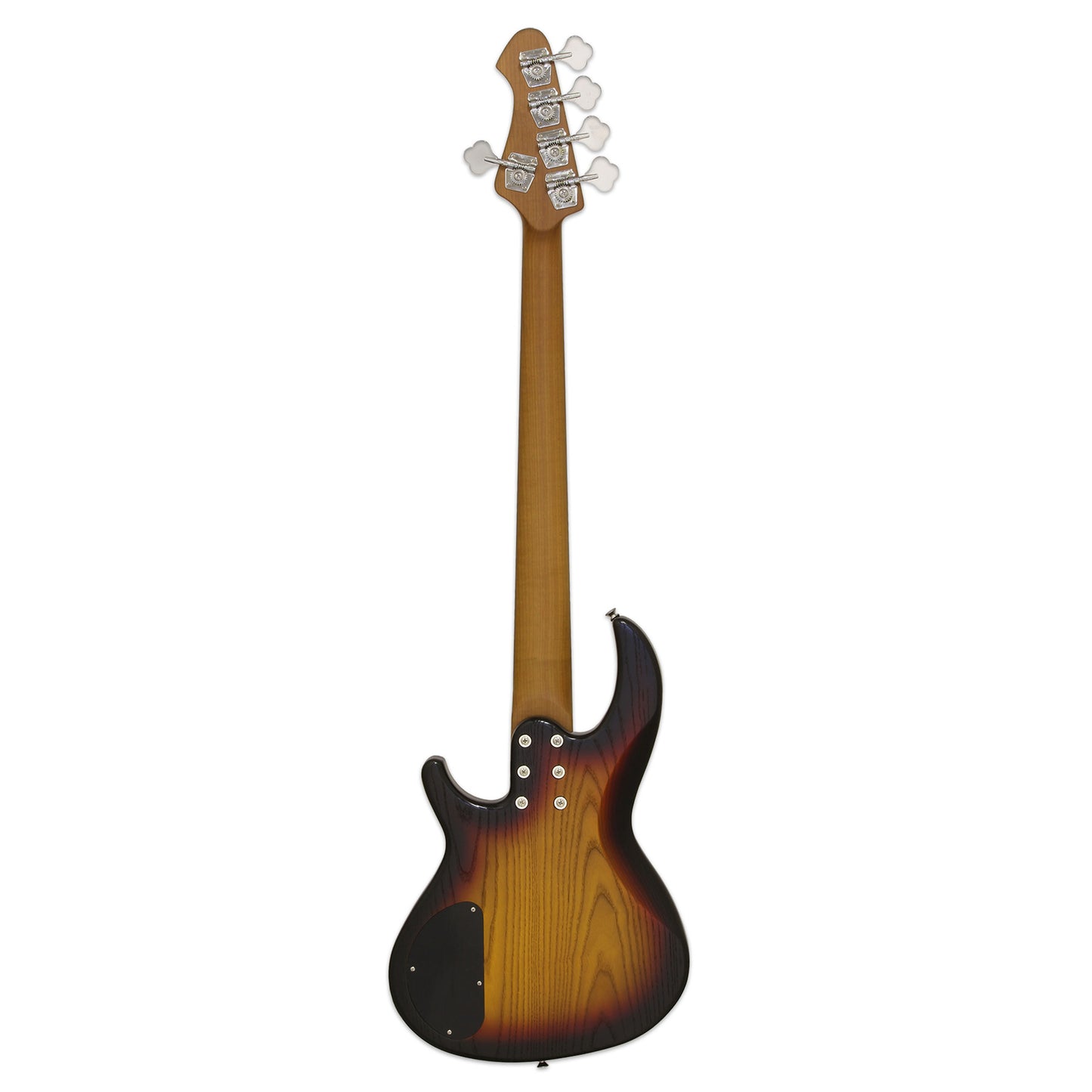 Aria Detroit Electric Bass 5 String Open Pore Sunburst