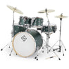 Dixon Spark Birch 5pc See Through Green Acoustic Drum Shell Pack