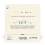 D'Addario EJ60 5-String Banjo Strings, Nickel, Light, 9-20