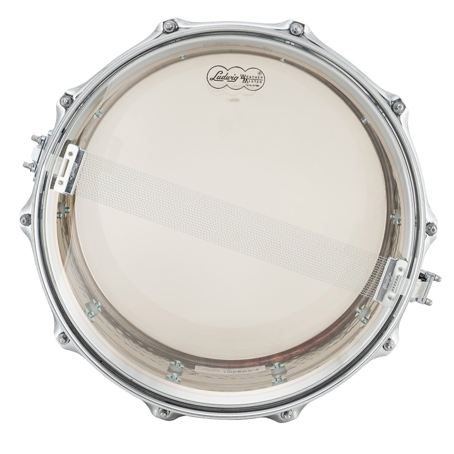 Ludwig LM402KT Supraphonic 6.5x14 Hammered Shell, Tube Lugs Snare Drum