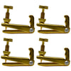 D'Luca Gold Color Violin Fine Tuners Adjusters for 3/4 and 4/4 Size, 4 Pack